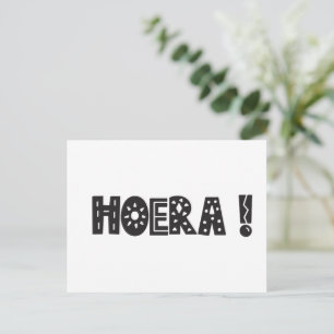 Postale Carte de voeux (10,8 x 14,2 cm) - Hoera