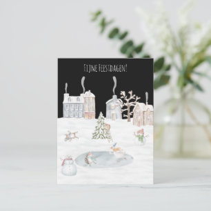 Postale Carte de voeux (10,8 x 14,2 cm) - Jours fériés fin