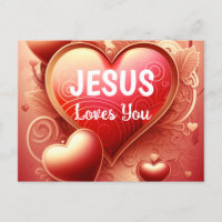 Carte de Vœux Biblique Jésus Vous Aime
