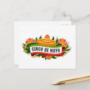 Postale Carte de voeux Cinco de Mayo !