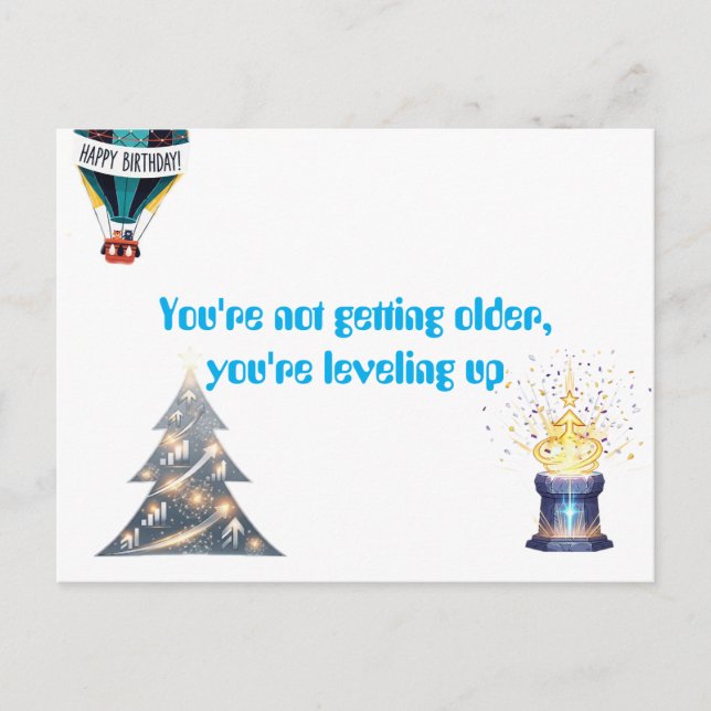 Postale Carte de voeux d'anniversaire (Devant)