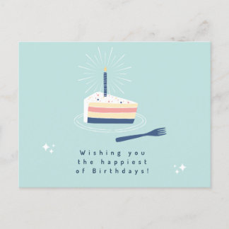 Postale Carte de vœux d'anniversaire