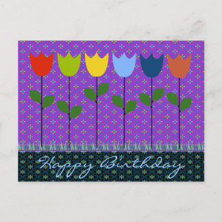 Postale Carte de voeux d'anniversaire pour tous les âges :