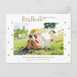 Postale Carte de vœux de fête de Noël pour un bonheur sans