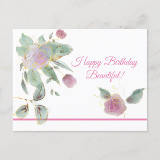 Postale Carte de vœux de joyeux anniversaire magnifique