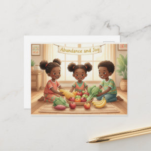 Postale Carte de vœux de Kwanzaa Kinara joyeux
