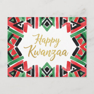 Postale Carte de vœux de Kwanzaa Kinara joyeux