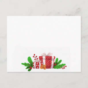 Postale Carte de Vœux de Noël