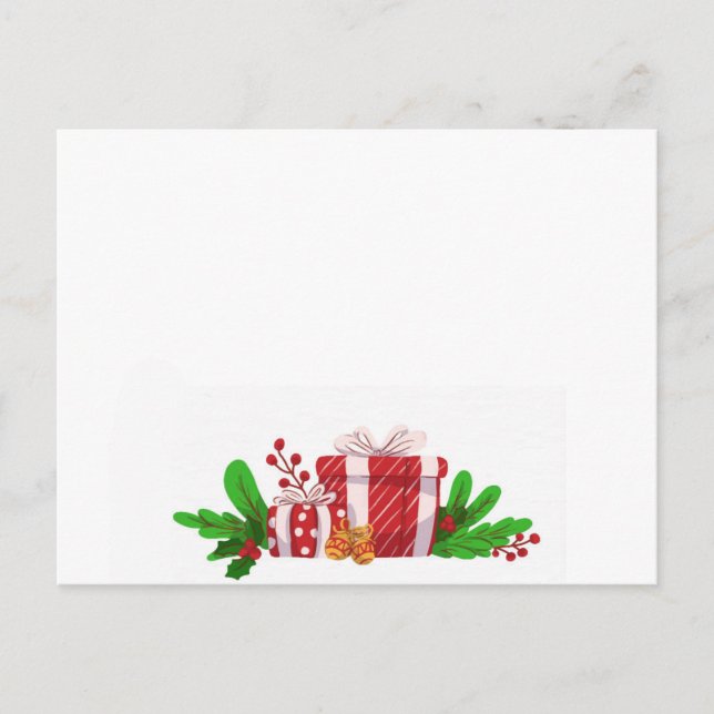 Postale Carte de Vœux de Noël (Devant)