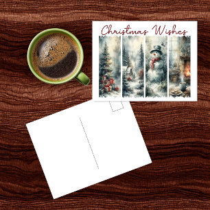 Postale Carte de vœux de Noël