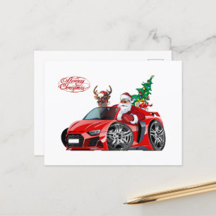 Postale Carte de voeux de Noël du dessin animé