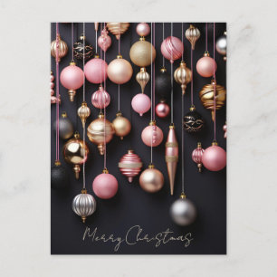 Postale Carte de voeux de Noël Festive et élégante