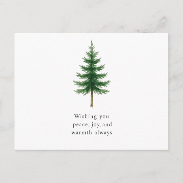 Postale Carte de vœux de Noël gentille (Devant)