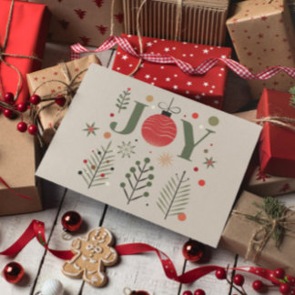 Postale Carte de vœux de Noël Joyeux Noël Élégant