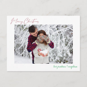 Postale Carte de vœux de Noël minimaliste moderne