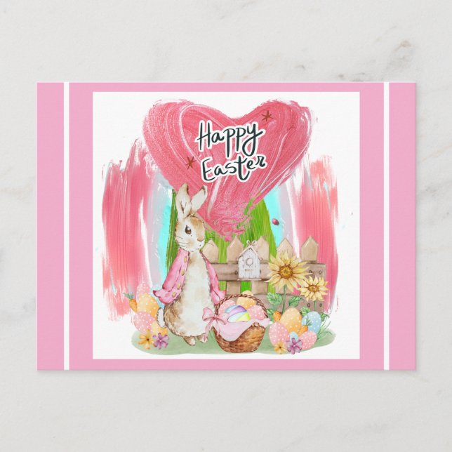 Postale Carte de vœux de Pâques (Devant)