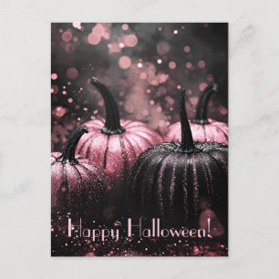 Postale Carte de voeux de Parties scintillant Citrouille H