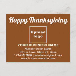 Postale Carte de vœux de remerciement d'affaires sur carte