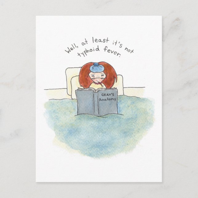 Postale Carte de vœux de rétablissement (Devant)