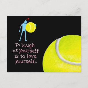 Postale Carte de vœux de tennis pour anniversaire à la Sai