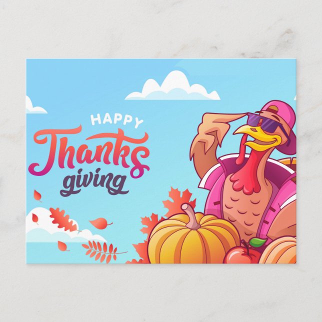 Postale Carte de vœux de Thanksgiving (Devant)