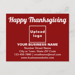 Postale Carte de vœux de Thanksgiving d'affaires sur fond 