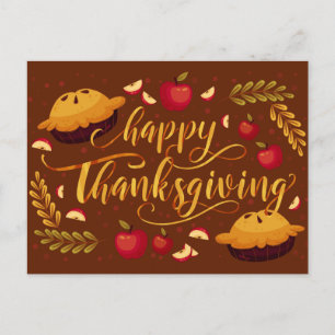 Postale Carte de vœux de Thanksgiving joyeux