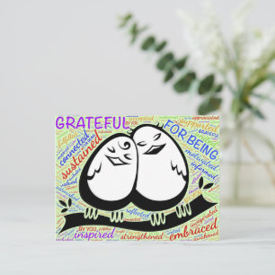 Postale Carte de vœux de Thanksgiving reconnaissant/merci