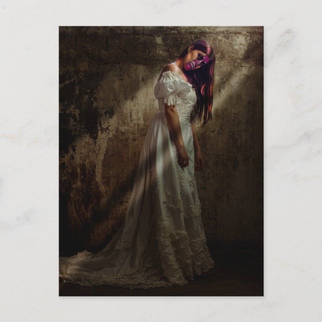 Postale Carte de vœux d'Halloween effrayante (Devant)