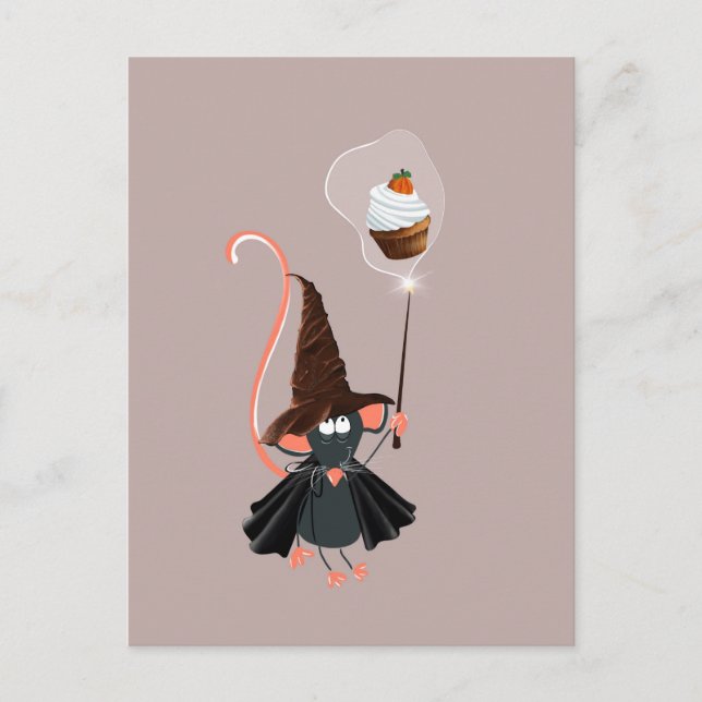Postale Carte de vœux d'Halloween effrayante (Devant)