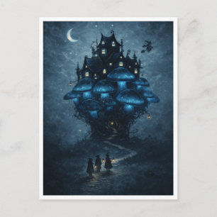 Postale Carte de vœux d'Halloween effrayante