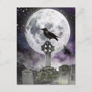 Postale Carte de vœux d'Halloween effrayante