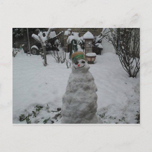 Postale Carte de vœux d'hiver (Devant)