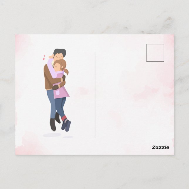 Postale Carte de voeux do-it-yourself Amour (Dos)