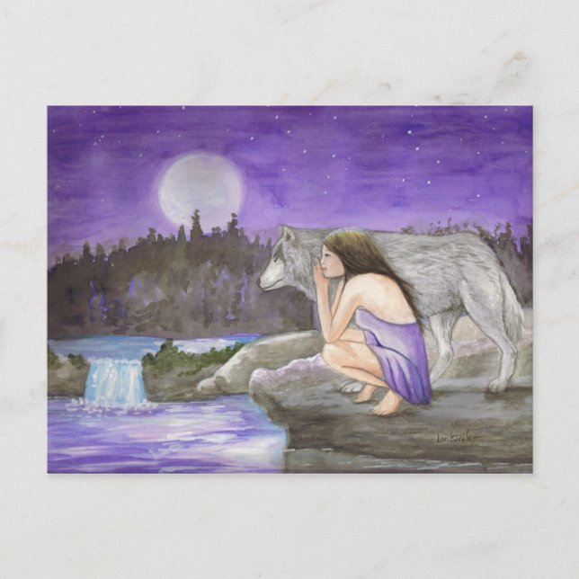 Postale Carte de voeux étoilée par Lori Karels (Devant)