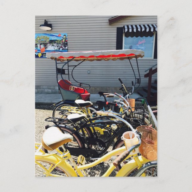 Postale Carte de voeux "Golf Cart on Middle Bass Island" (Devant)