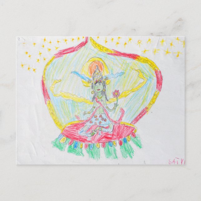 Postale Carte de voeux Green Tara (Devant)