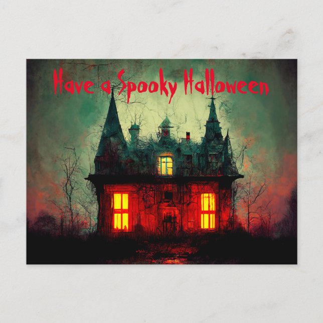 Postale Carte de vœux Halloween (Devant)