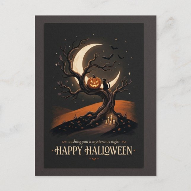Postale Carte de vœux Halloween (Devant)