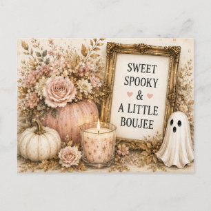 Postale Carte de vœux Halloween d'automne effrayante