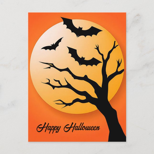 Postale Carte de vœux Halloween effrayante (Devant)