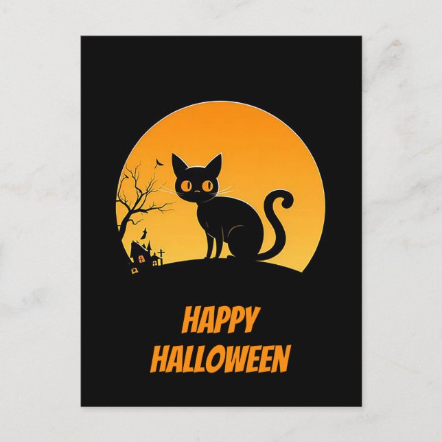 Postale Carte de vœux Halloween effrayante (Devant)
