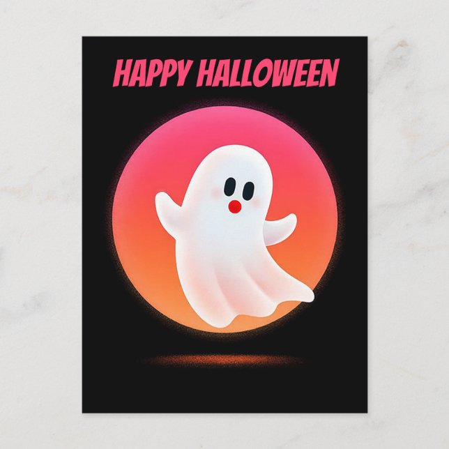 Postale Carte de vœux Halloween effrayante (Devant)