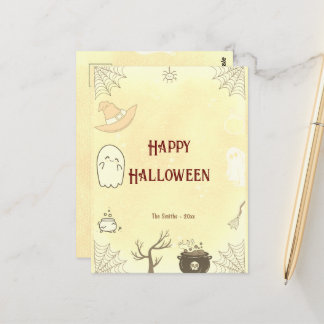 Postale Carte de vœux Halloween Fantôme Mignon