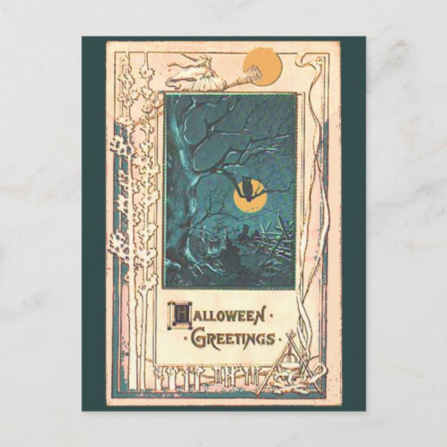 Postale Carte de voeux Halloween inhabituelle (Devant)