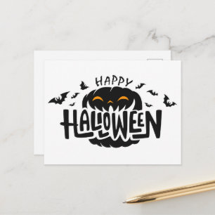 Postale Carte de vœux Halloween joyeux
