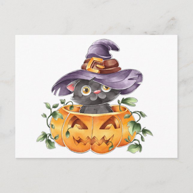Postale Carte de vœux Halloween mignonne (Devant)