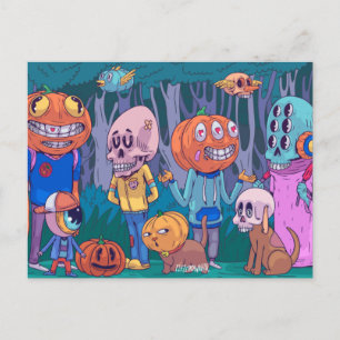 Postale Carte de vœux Halloween mignonne