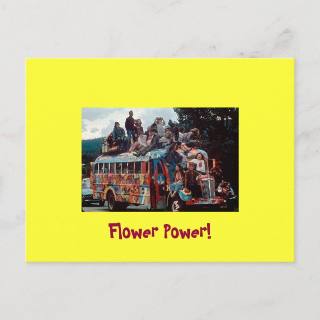 Postale Carte de voeux Hippies 60 (Devant)