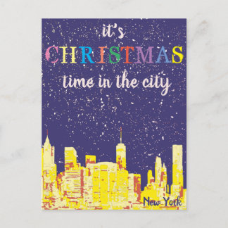 Postale Carte de voeux New York City Skyline moderne